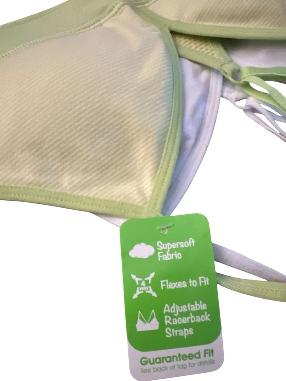 Hanes 2 PK Kids Supersoft Racerback bralette M